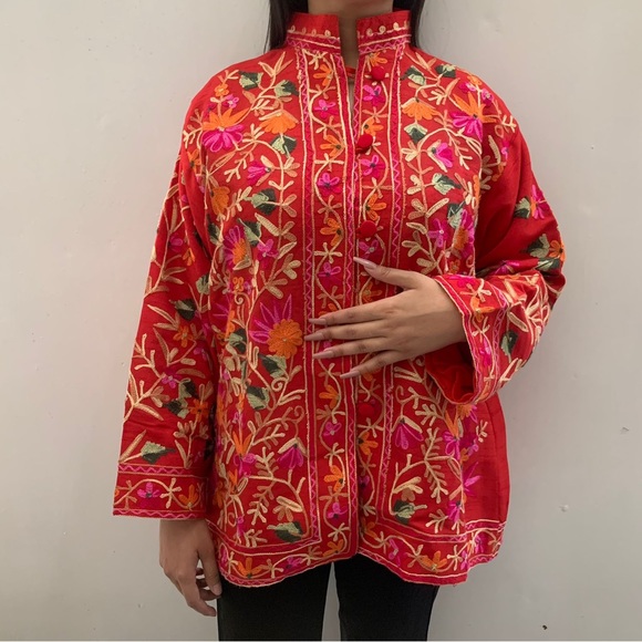 Pakistani cultural embroidered jacket - Picture 3 of 12
